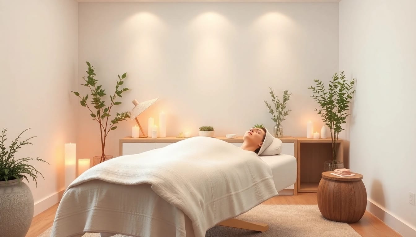 Offering a relaxing tratament facial sibiu at our clinic with tranquil ambiance and soothing elements.