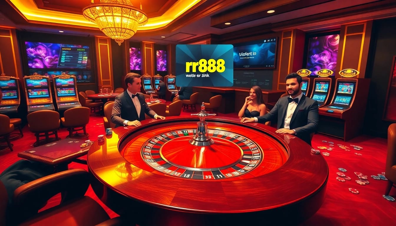 Engage with thrilling casino action at rr88 link featuring roulette tables and excited players.