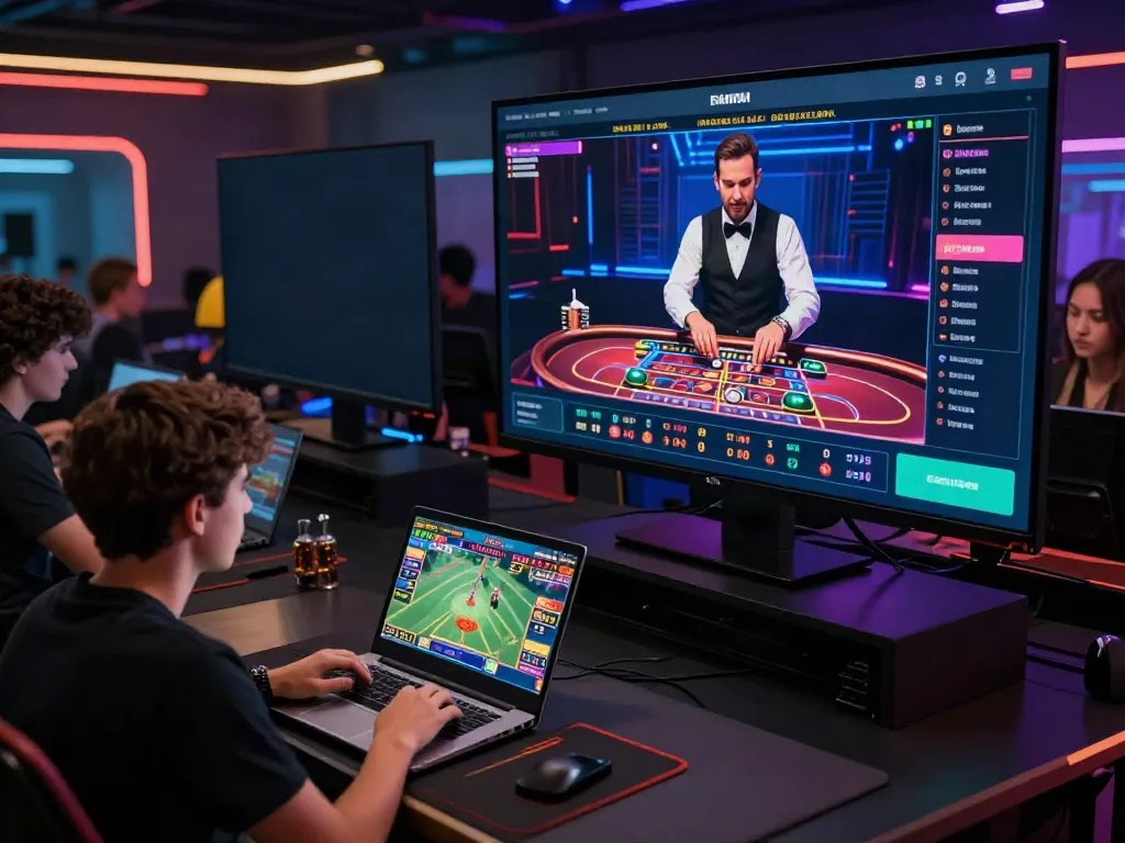 Engaged players using TX88 online betting platform with live gaming features.