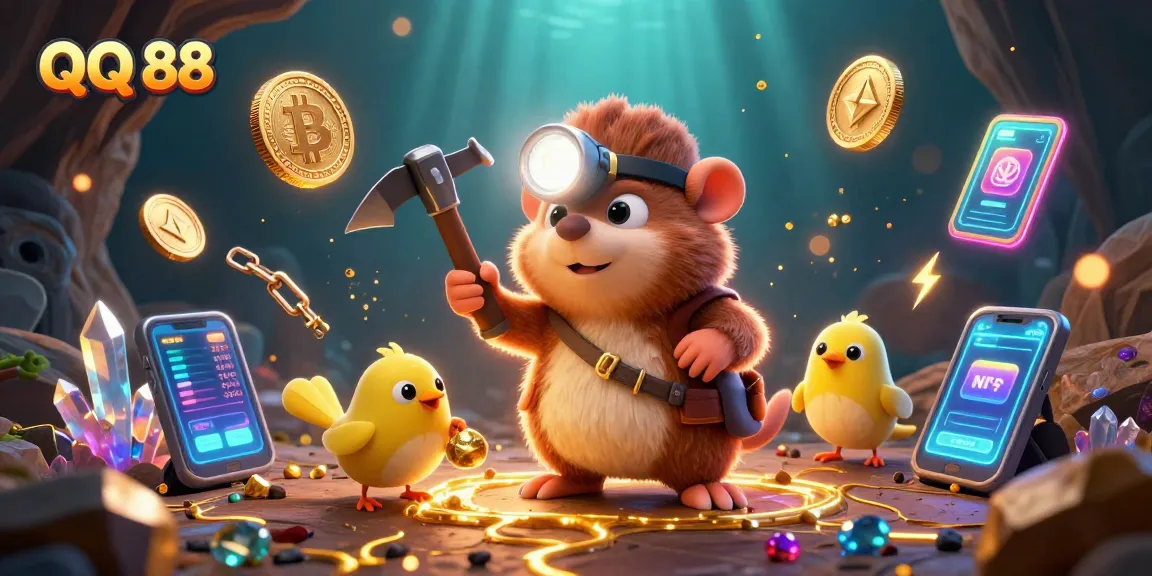 Experience the thrilling world of QQ 88 with a vibrant treasure hunt scene featuring engaging gaming elements