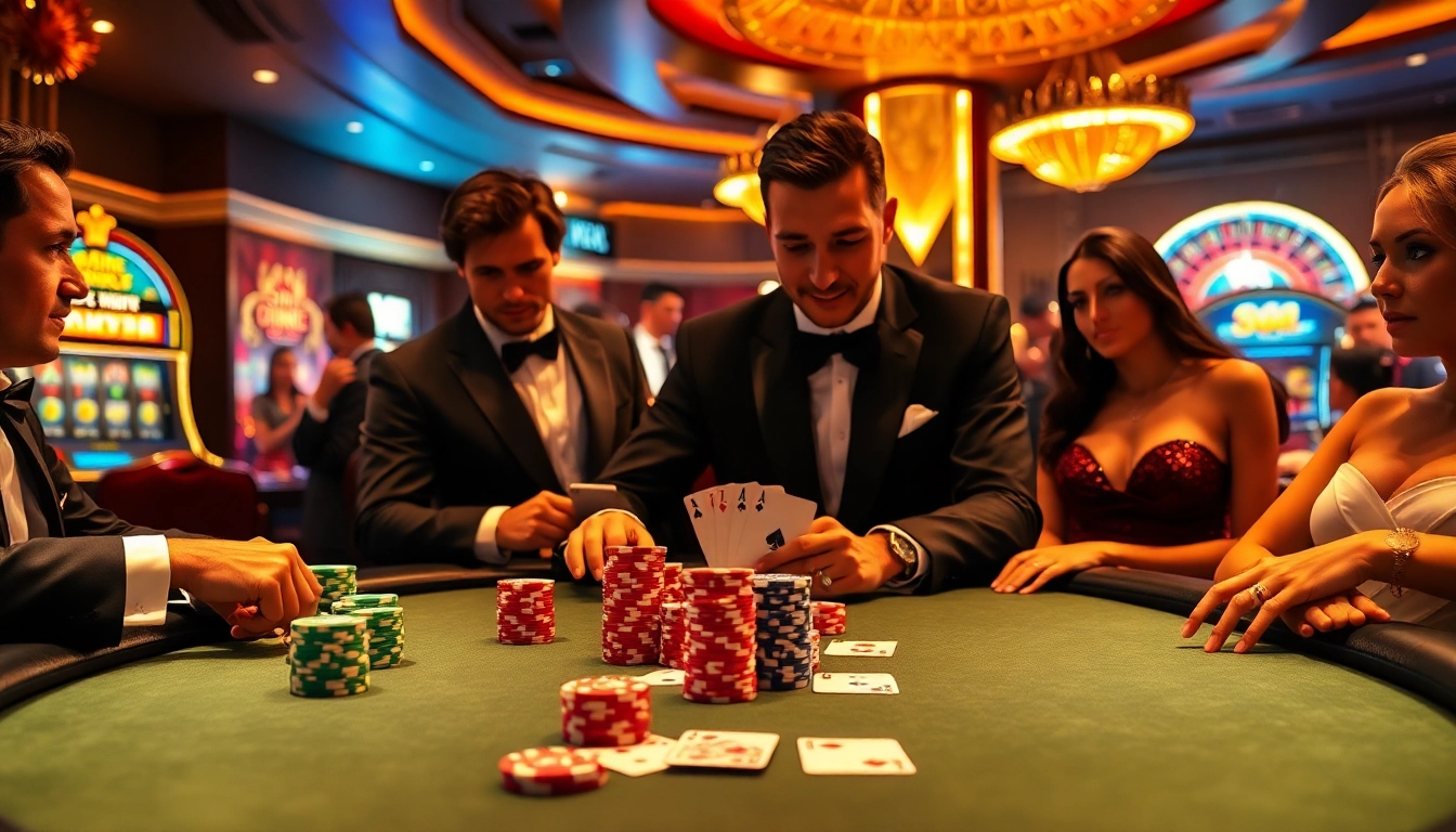 Experience the thrill of poker with dirty ai as a mysterious element in a vibrant casino atmosphere, showcasing chips and cards.