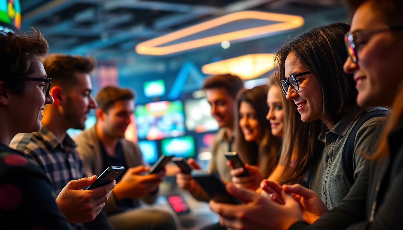 Exciting online gaming experience showcasing players engaging with new88go.com games on their devices.