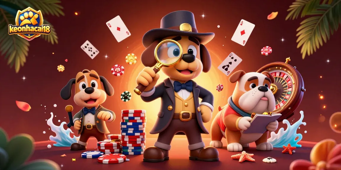 Engage with keonhacai18 for thrilling poker opportunities and treasures in this dynamic, colorful scene.