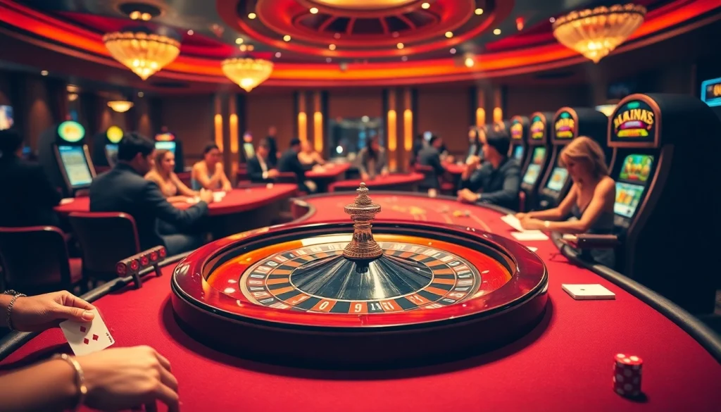 Players enjoying a thrilling moment at a Klarna casino utan svensk licens, with roulette and poker chips in view.
