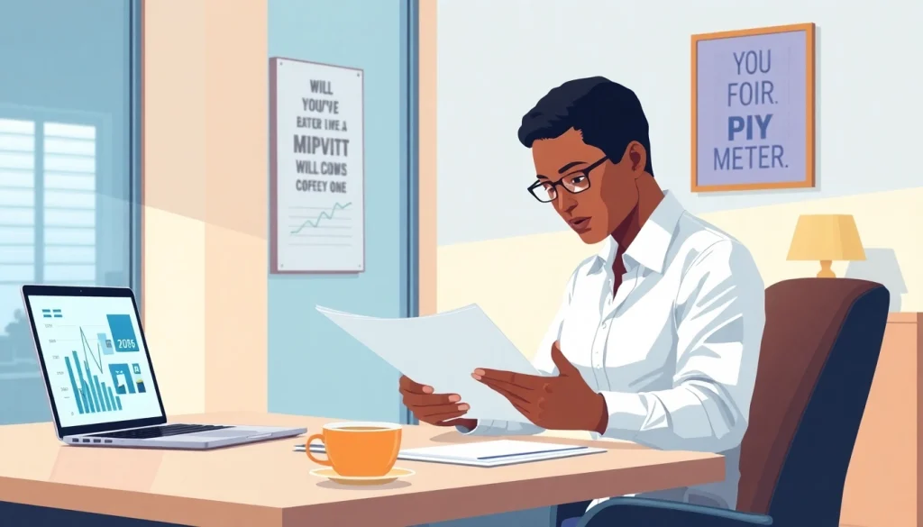 Understanding pip meaning through a focused employee analyzing a Performance Improvement Plan.