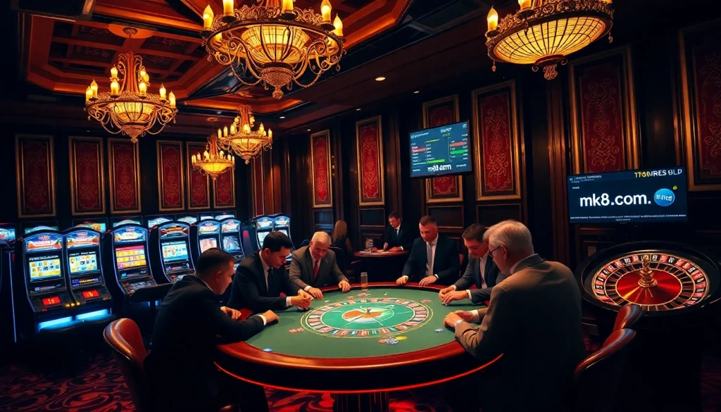 Experience high-stakes gambling at mk8.com with lively players and a dazzling casino ambiance.