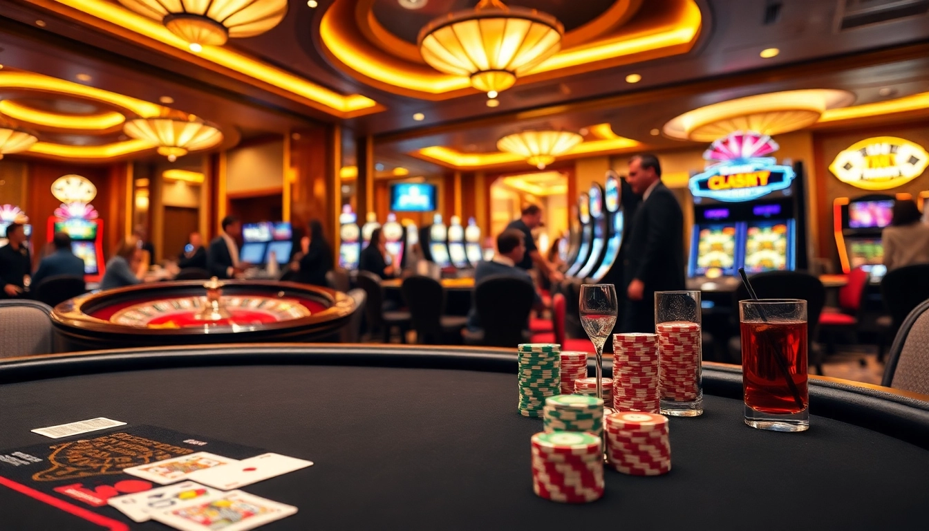 Experience the thrill of gambling at nhà cái uy tín 789P with vibrant casino tables and excited players.