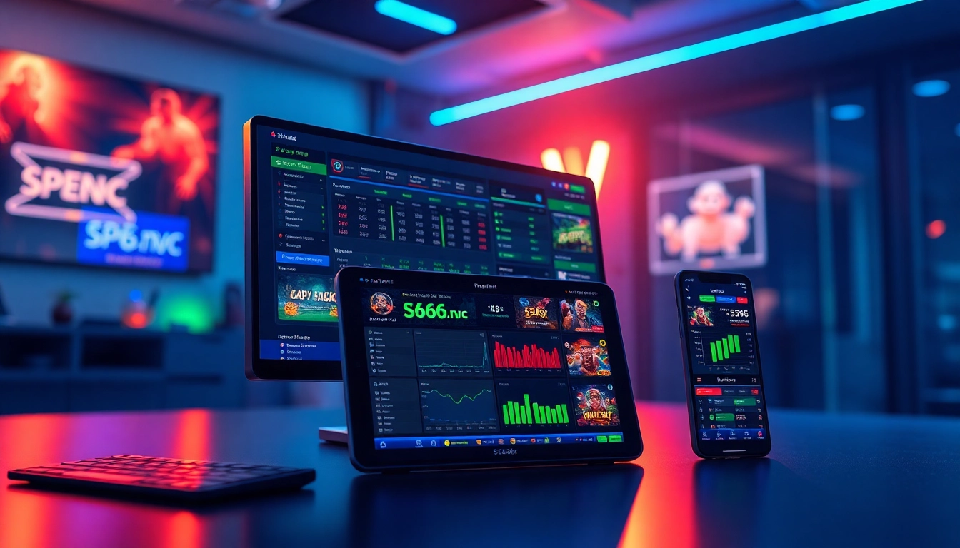 S666.nyc offers a modern online betting platform with engaging game displays and vibrant colors.