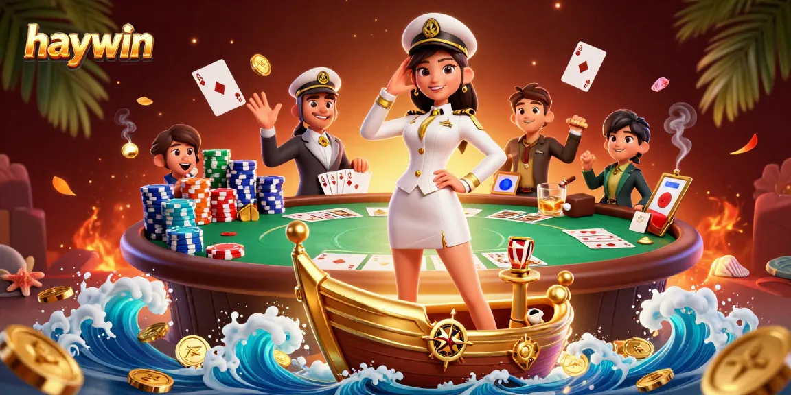 Engage in the excitement of haywin as you command victory from the poker table amidst golden waves.