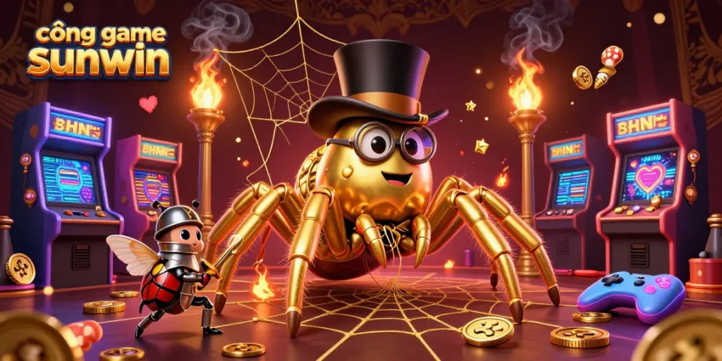 Experience exciting gameplay at cổng game sunwin with vibrant characters in a rich casino scene.